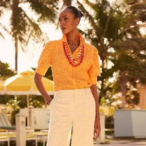 Chico’s Pineapple Eyelet Top